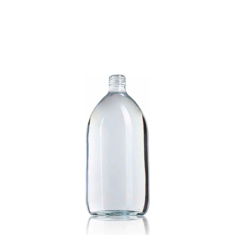 Pet cap with wide dropper Pilfer Proof 28 for sale in bulk by The Pack Stock Ocean glass bottle 1000 ml pilfer proof  28  The Pack Stock EU