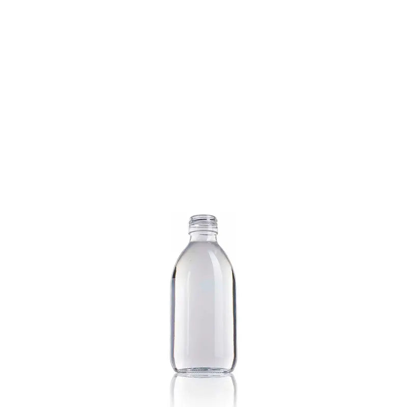 Pet cap with wide dropper Pilfer Proof 28 for sale in bulk by The Pack Stock Ocean Glass Bottle 250 ml Pilfer Proof 28  The Pack Stock EU