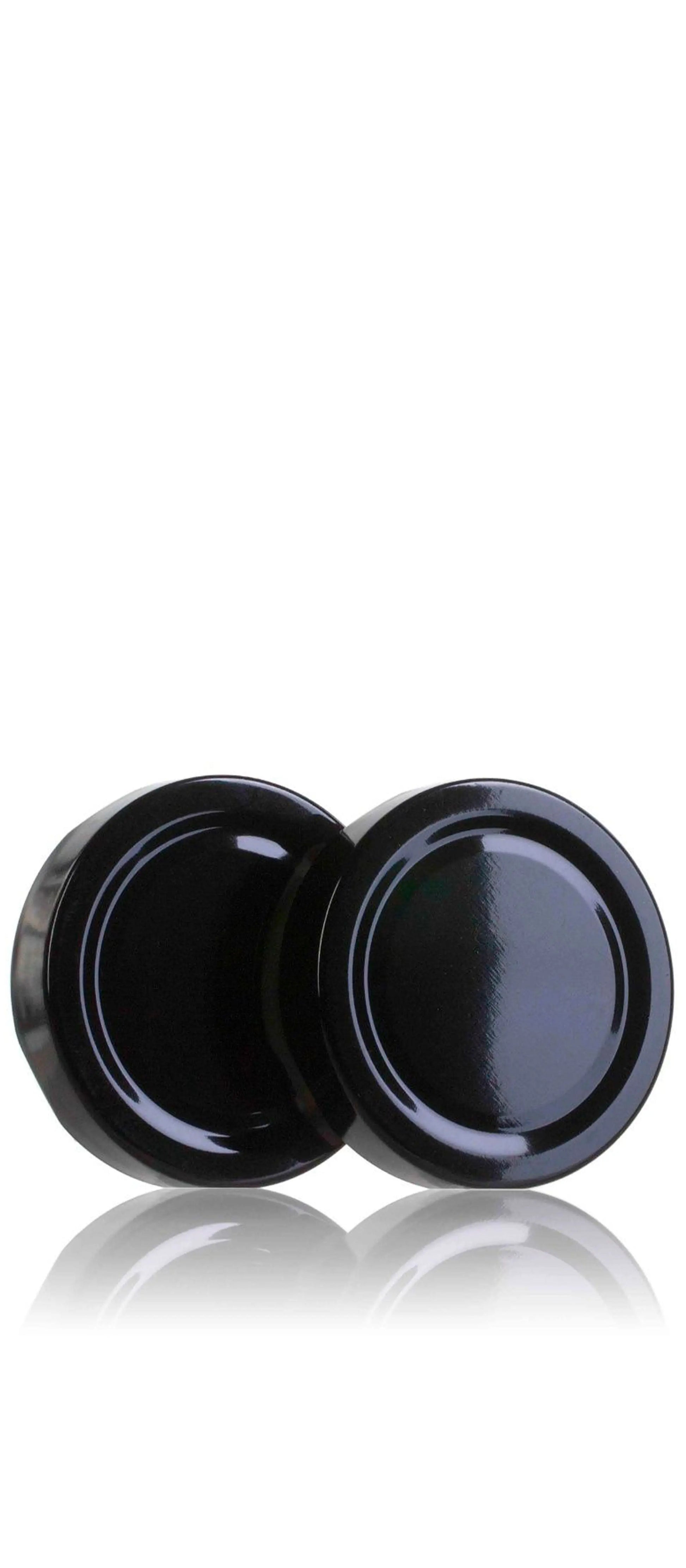 Caja de Tapas Esterilizables Twist Off 66 Negras a la venta al por mayor por The Pack Stock Box Lid Sterilisation Twist Off 66 Black  The Pack Stock EU