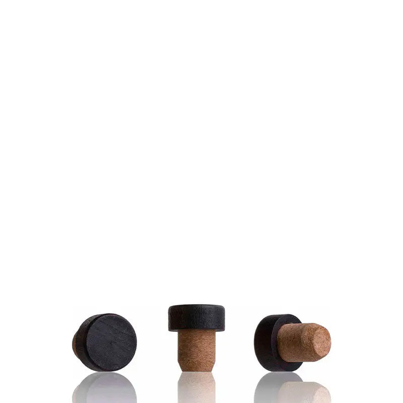 Tampa de cortiça com cabeça de madeira para Frasca 250 ml. à venda a granel pela Berlin Packaging Wooden head cork  The Pack Stock EU