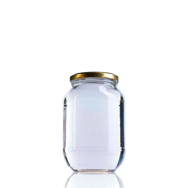 Boîte de Couvercle Stérilisation Twist Off 77 Doré en vente en vrac par The Pack Stock Barril glass jar 850 ml Twist off 77  The Pack Stock EU