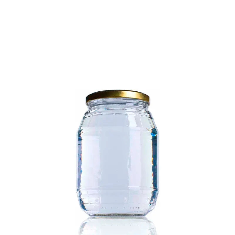 Frasco de vidro Barril 997 ml Twist off 82 à venda a granel pela Berlin Packaging Barril glass jar 997 ml Twist off 82  The Pack Stock EU