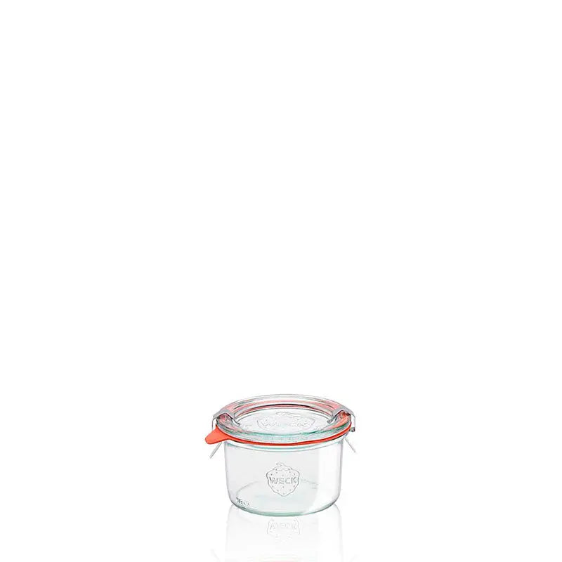 Tapa de plástico Weck 80 a la venta al por mayor por The Pack Stock Weck Mold glass jar 200 ml swing stopper 80  The Pack Stock EU
