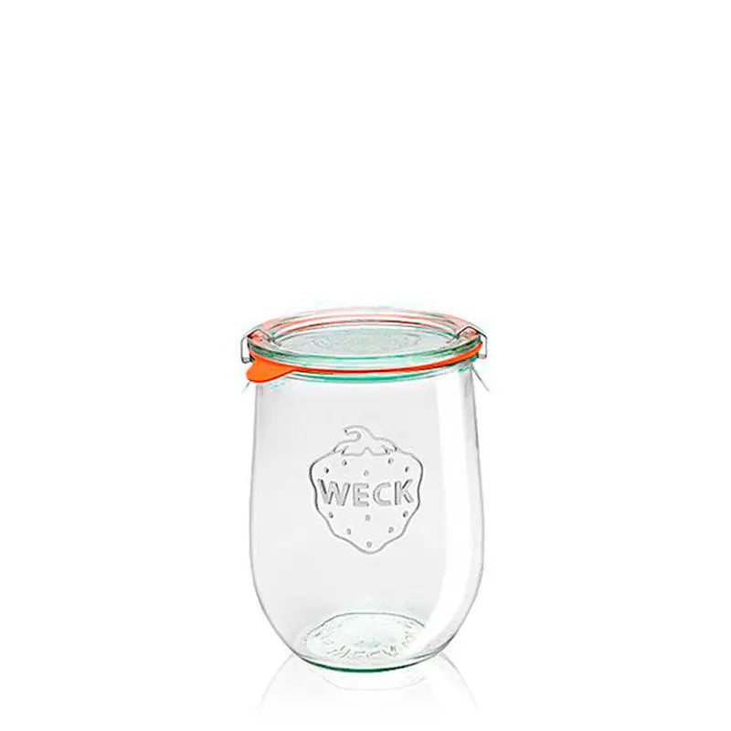 Tarro de vidrio Weck Tulip 1050 ml swing stopper 100 a la venta al por mayor por The Pack Stock Weck Tulip glass jar 1050 ml swing stopper 100  The Pack Stock EU