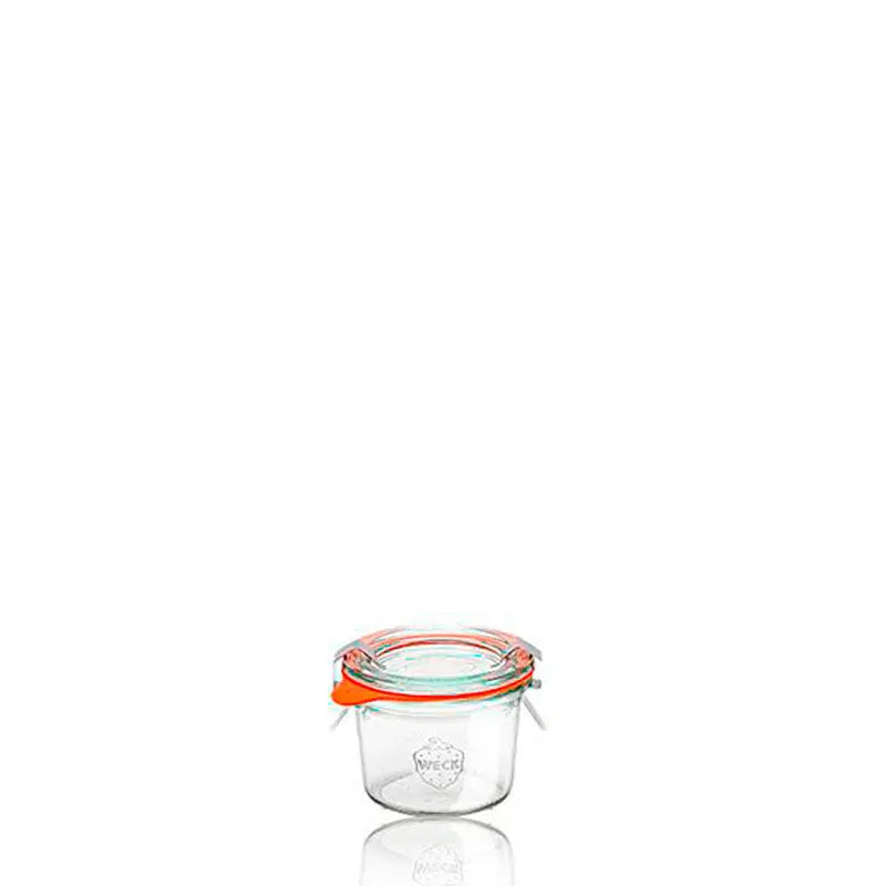 Tapa de plástico Weck 80 a la venta al por mayor por The Pack Stock Weck Mold glass jar 80 ml Swing Stopper 60  The Pack Stock EU