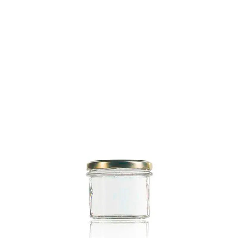 Boîte de Couvercle Stérilisation Twist Off 77 Doré en vente en vrac par The Pack Stock Atún glass jar 205 ml Twist off 77  The Pack Stock EU