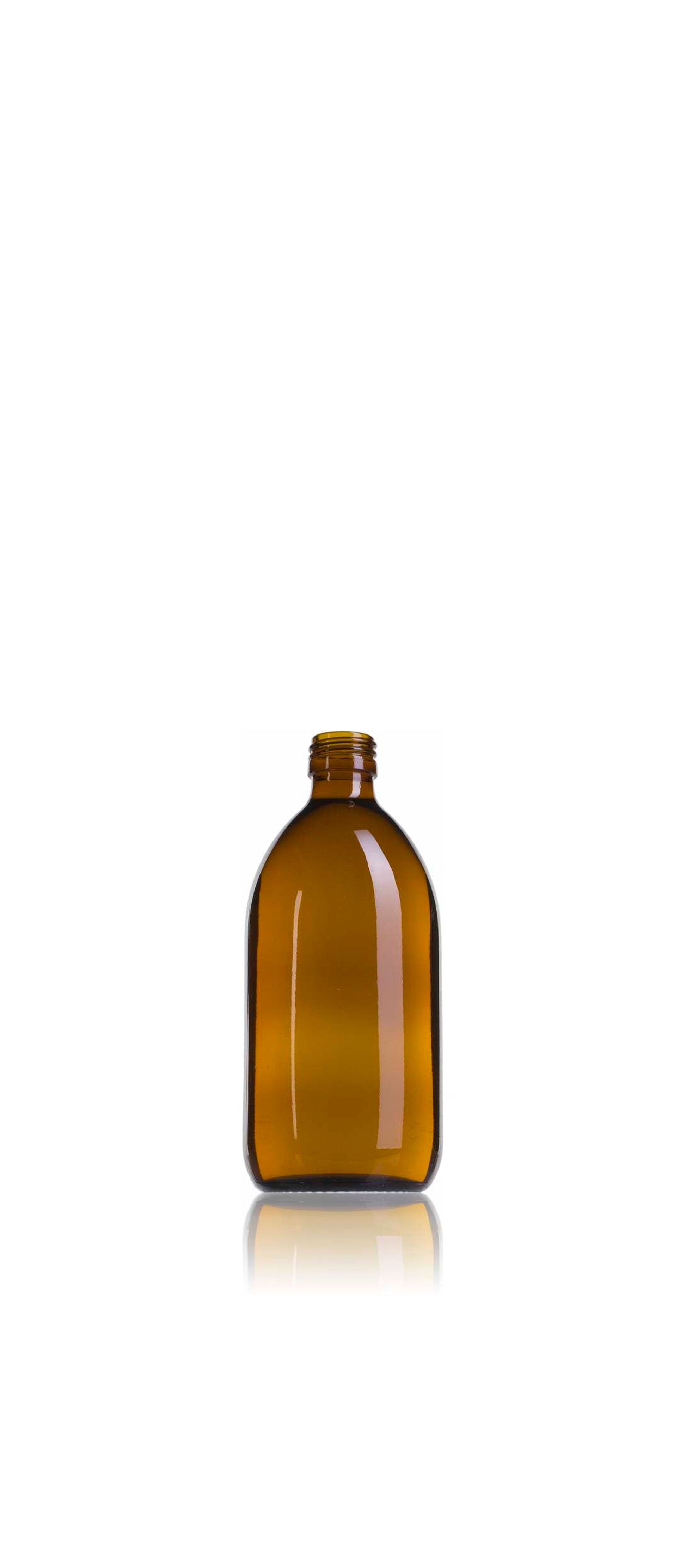 Topacio Ambar Glass Bottle 500 ml Pilfer Proof 28