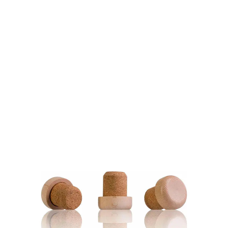 à venda a granel pela Berlin Packaging Frasca 500 ml Wooden head cork (nº9)  The Pack Stock EU