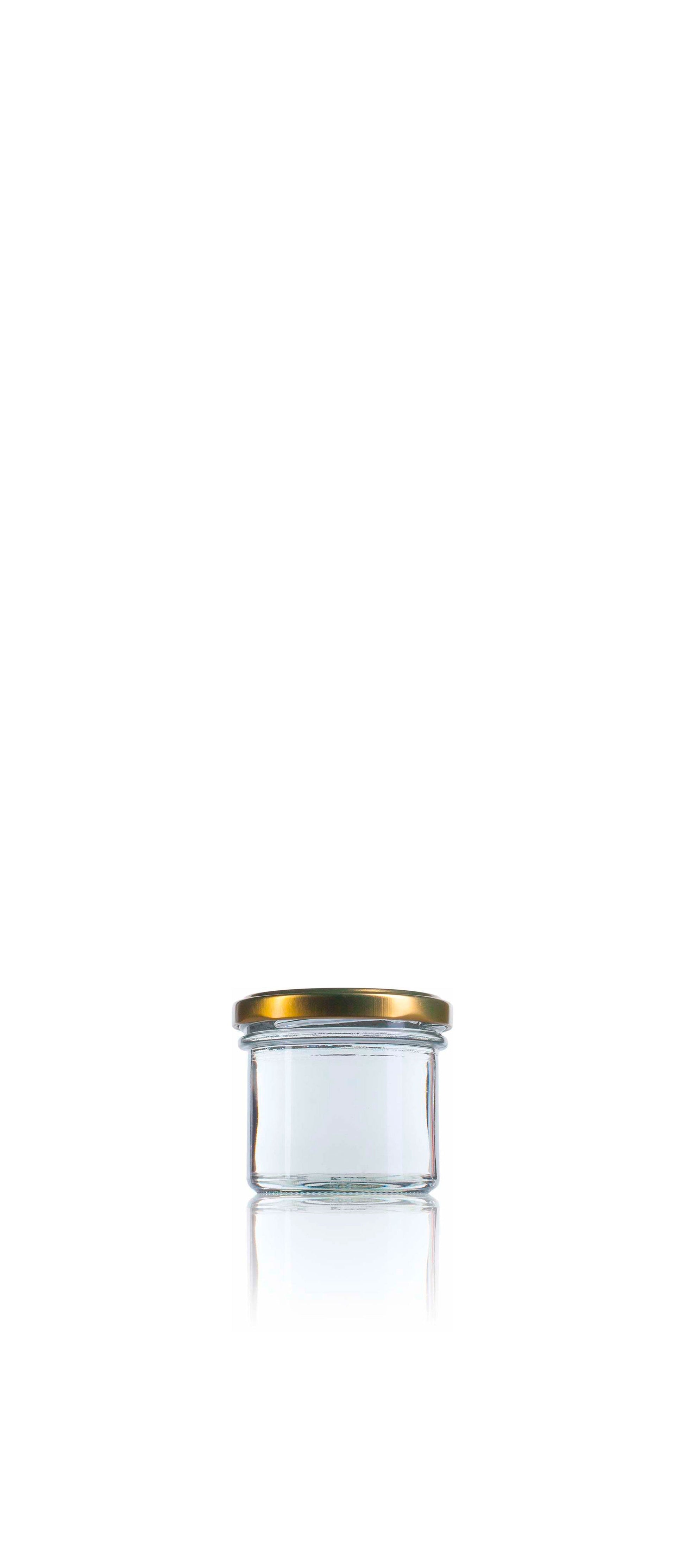 Recto glass jar 125 ml Twist off 66