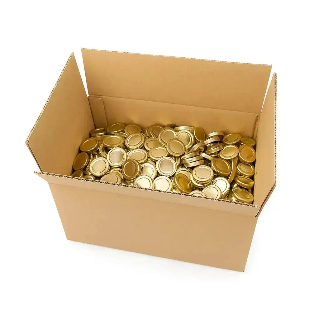 Box Lid Sterilisation Twist Off 43 Gold  The Pack Stock EU