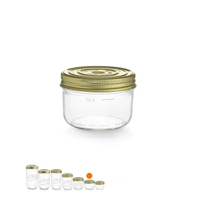 Le Parfait "Wiss" Glass Jars 350gr D100  The Pack Stock EU