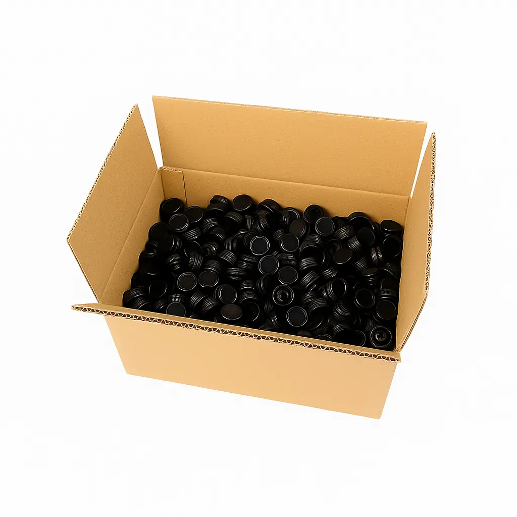 Box of Manual Prefiltered Cap with PP 31.5 Pourer  The Pack Stock EU