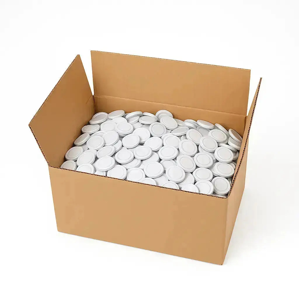a la venta al por mayor por The Pack Stock Box Lid Sterilisation Twist Off 66 White  The Pack Stock EU