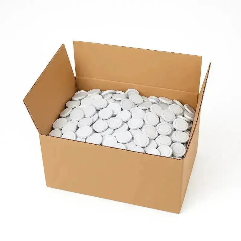 Box Lid Sterilisation Twist Off 66 White  The Pack Stock EU